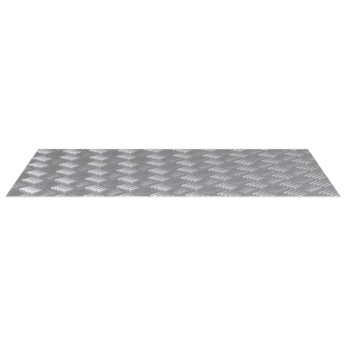 vidaXL Σκαλοπάτι 2 τμχ. 80 x 50 cm Ασημί Αλουμίνιο Ορθογώνιος