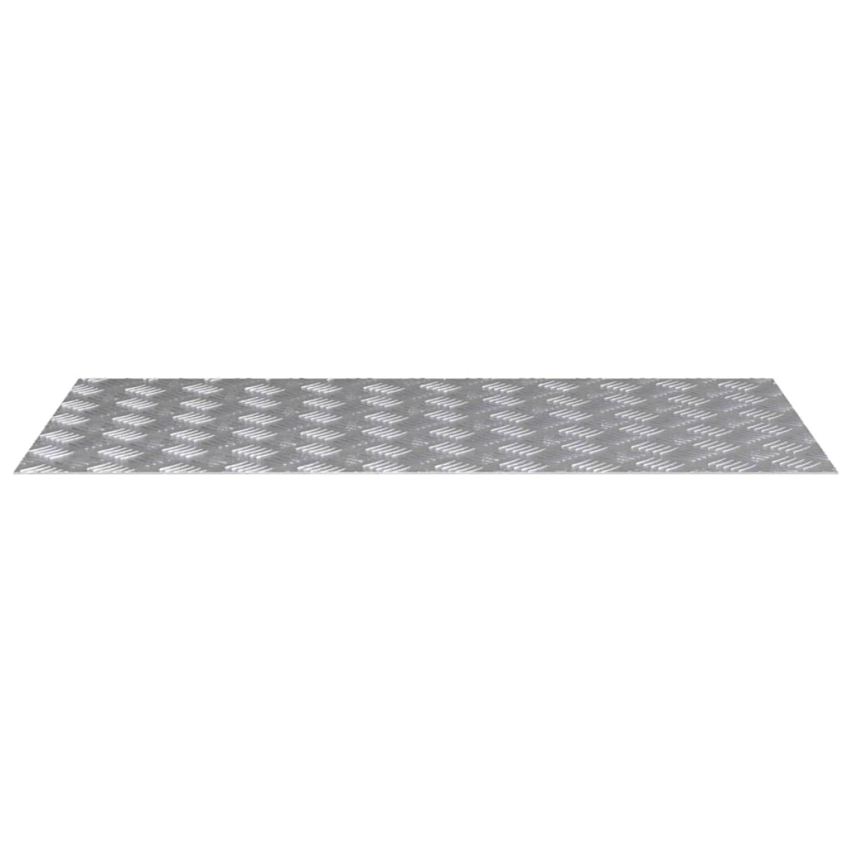 vidaXL Σκαλοπάτι 4 τμχ. 100 x 50 cm Ασημί Αλουμίνιο Ορθογώνιος