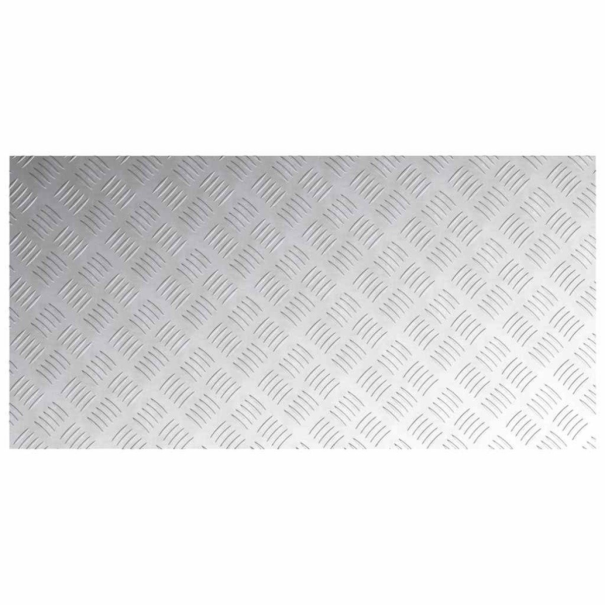 vidaXL Σκαλοπάτι 4 τμχ. 100 x 50 cm Ασημί Αλουμίνιο Ορθογώνιος