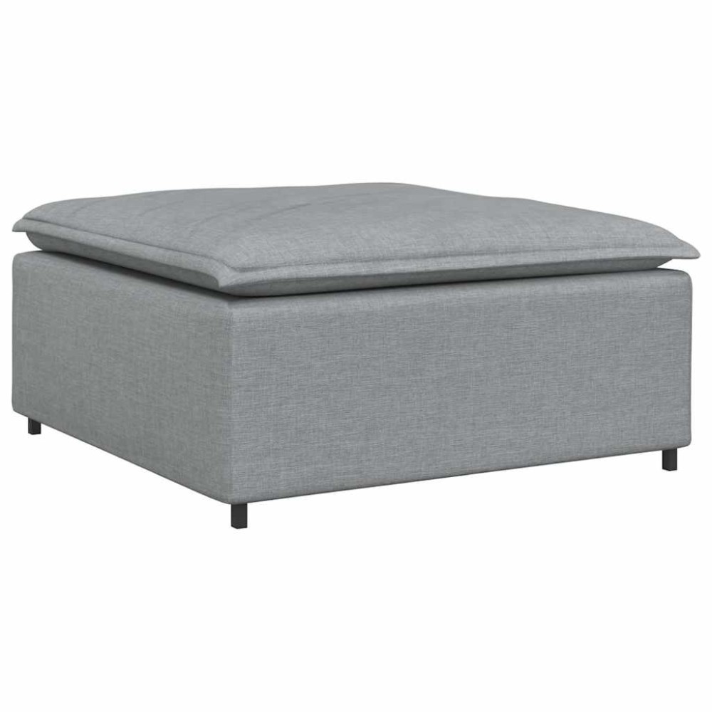 vidaXL Υποπόδιο Καναπέ Ανοιχτό Γκρι 100 x 100 x 48 εκ.