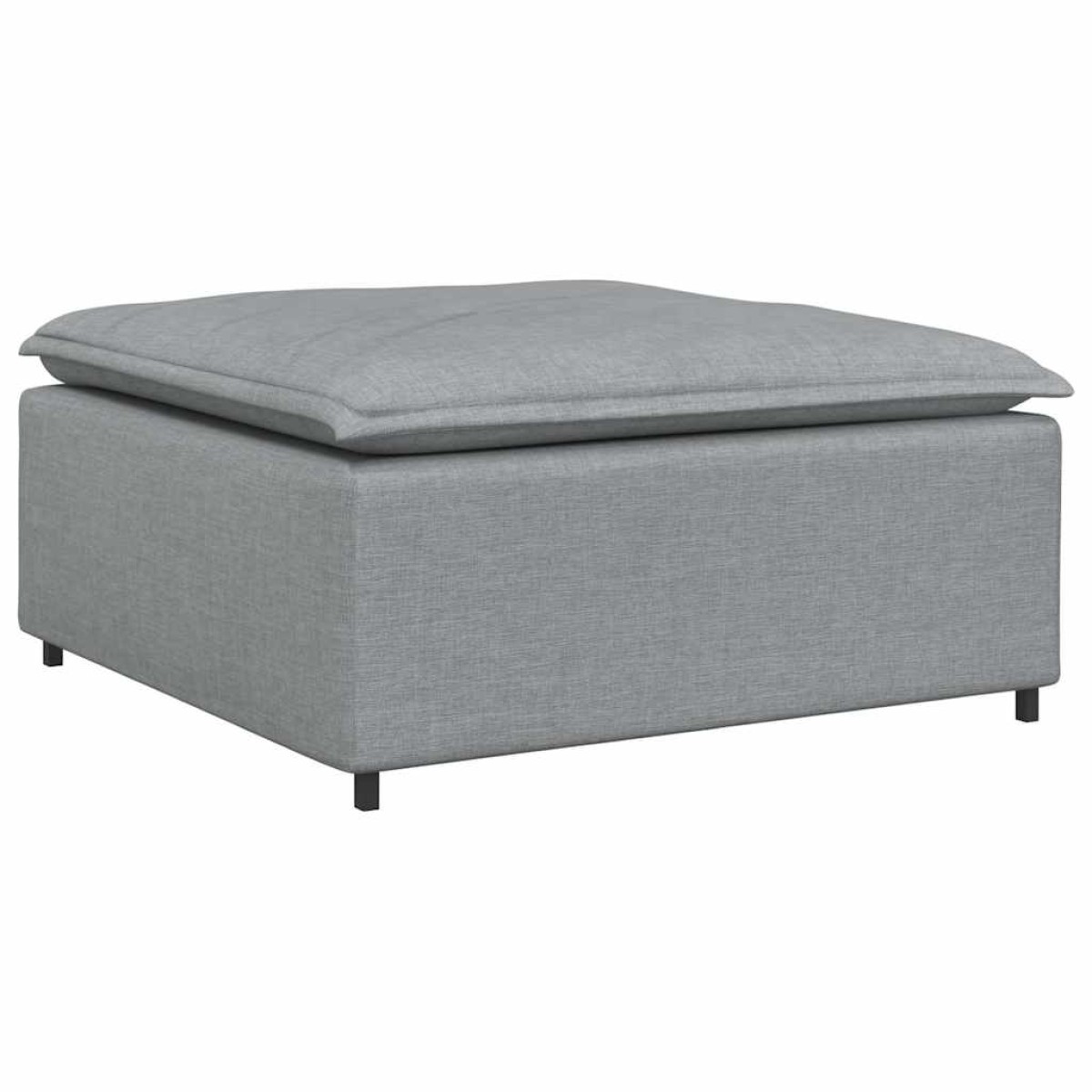 vidaXL Υποπόδιο Καναπέ Ανοιχτό Γκρι 100 x 100 x 48 εκ.