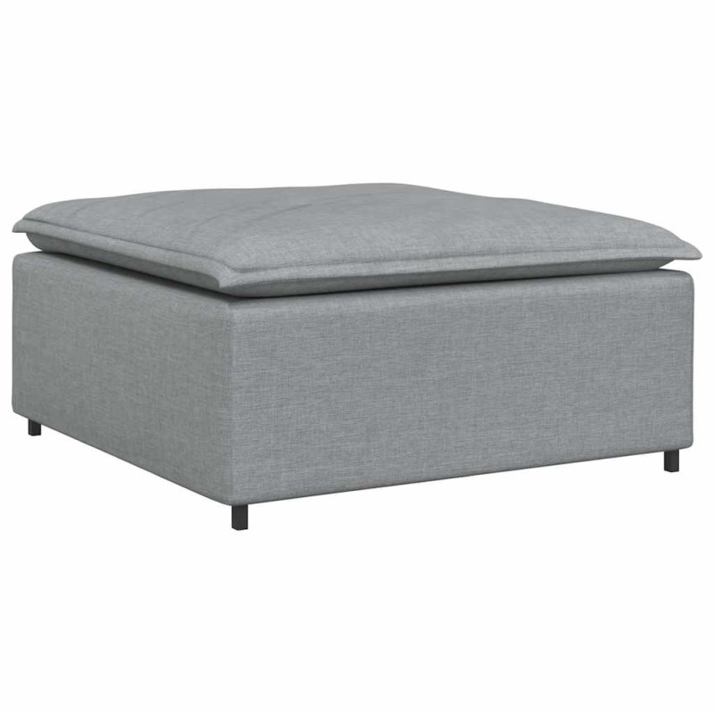 vidaXL Υποπόδιο Καναπέ Ανοιχτό Γκρι 100 x 100 x 48 εκ.