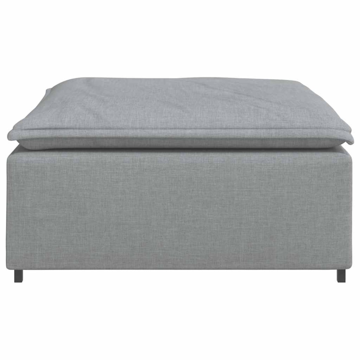 vidaXL Υποπόδιο Καναπέ Ανοιχτό Γκρι 100 x 100 x 48 εκ.