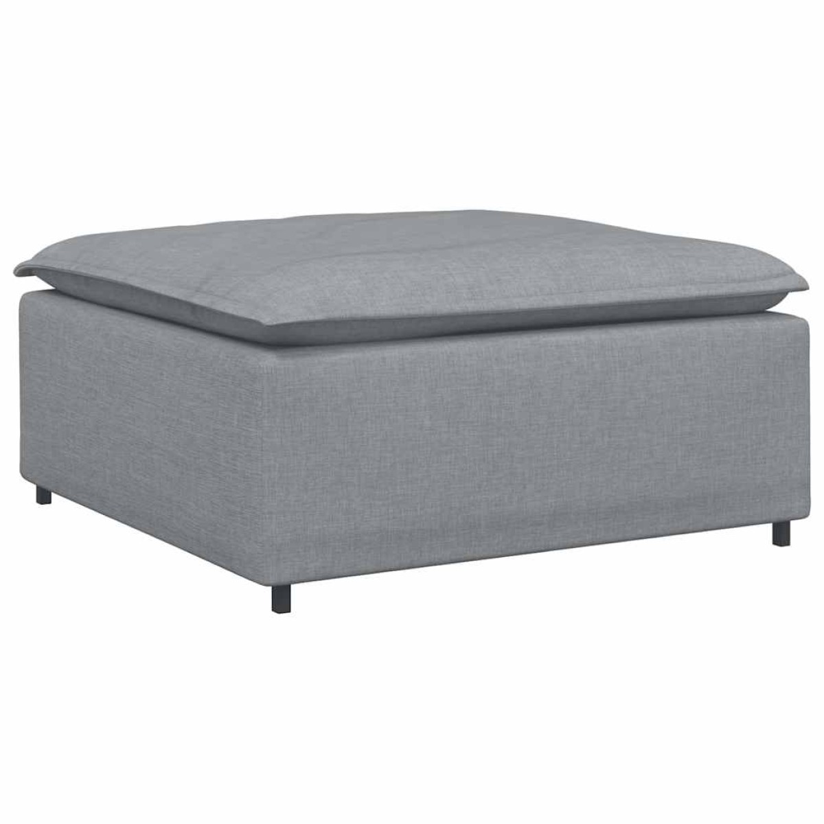 vidaXL Υποπόδιο Καναπέ Ανοιχτό Γκρι 100 x 100 x 48 εκ.