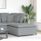vidaXL Υποπόδιο Καναπέ Ανοιχτό Γκρι 100 x 100 x 48 εκ.