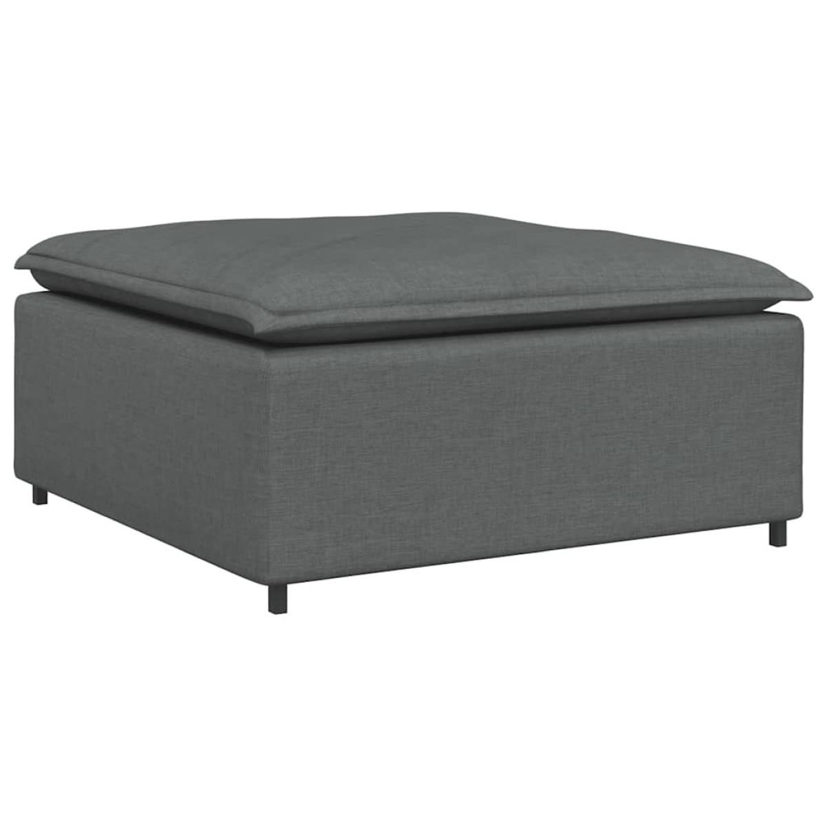 vidaXL Υποπόδιο Καναπέ Σκούρο Γκρι 100 x 100 x 48 εκ.