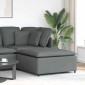 vidaXL Υποπόδιο Καναπέ Σκούρο Γκρι 100 x 100 x 48 εκ.
