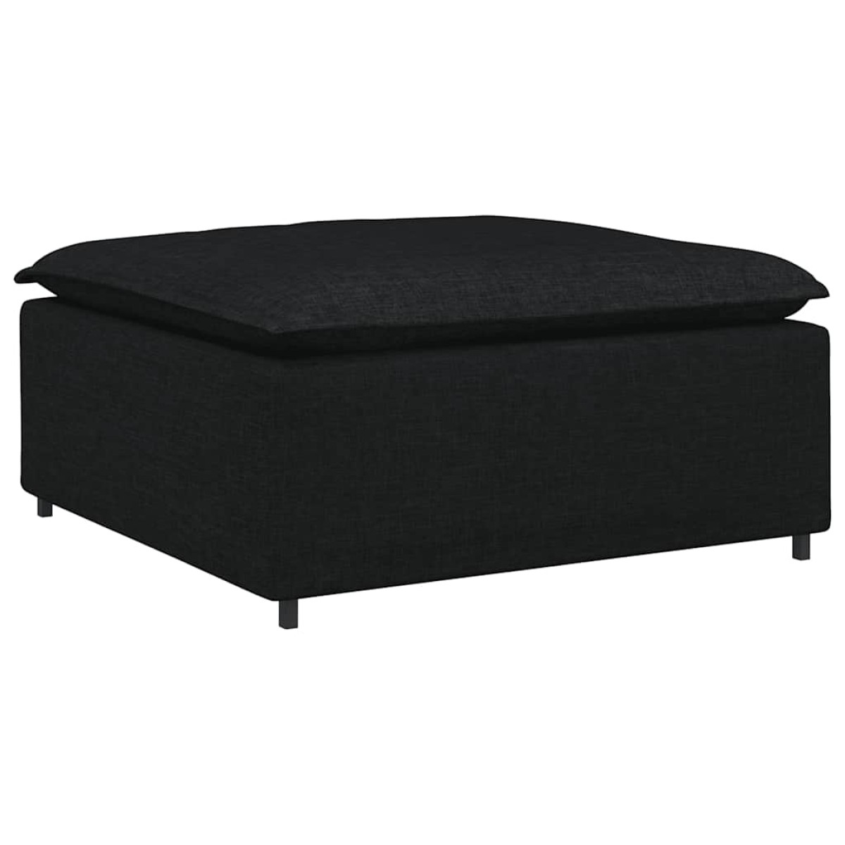 vidaXL Υποπόδιο Καναπέ Μαύρο 100 x 100 x 48 εκ.
