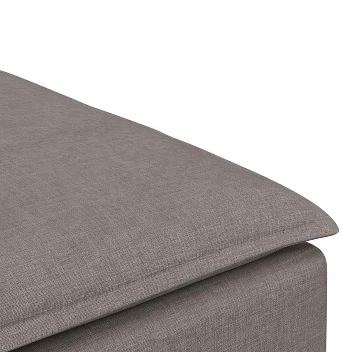 vidaXL Υποπόδιο Καναπέ-Μεταλλικό Χρώμα Μπεζ 100x100x48 εκ.