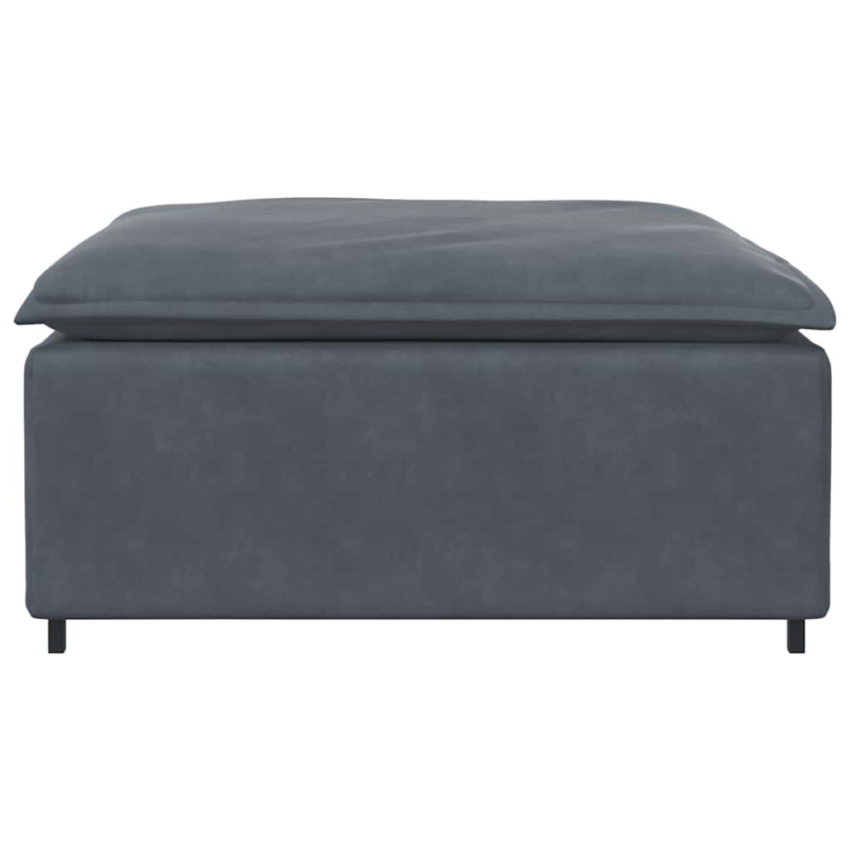 vidaXL Υποπόδιο Καναπέ Σκούρο Γκρι 100 x 100 x 48 εκ.