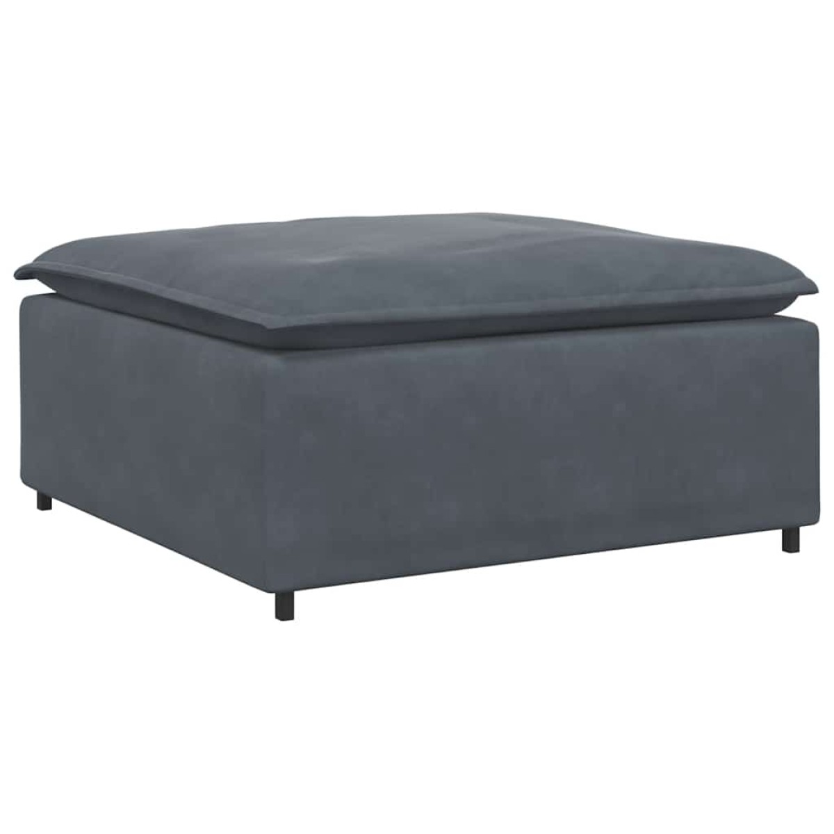 vidaXL Υποπόδιο Καναπέ Σκούρο Γκρι 100 x 100 x 48 εκ.