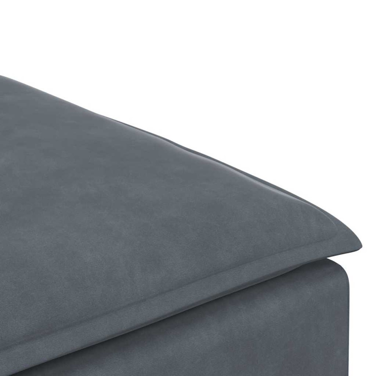 vidaXL Υποπόδιο Καναπέ Σκούρο Γκρι 100 x 100 x 48 εκ.