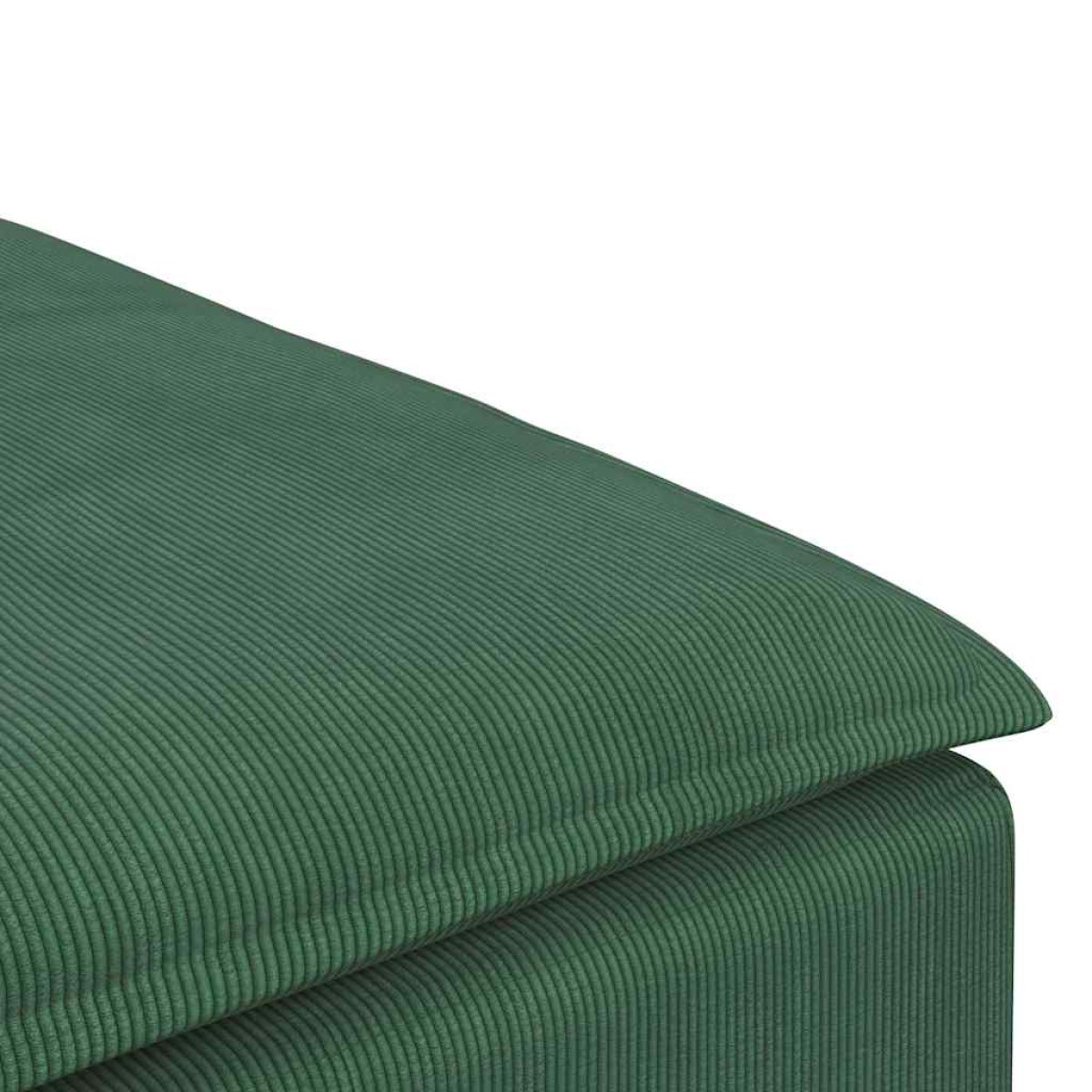 vidaXL Υποπόδιο Καναπέ Σκούρο Πράσινο 100x100x48 εκ.