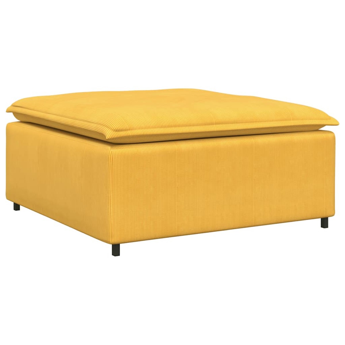 vidaXL Υποπόδιο Καναπέ Ανοιχτό Κίτρινο 100 x 100 x 48 εκ.