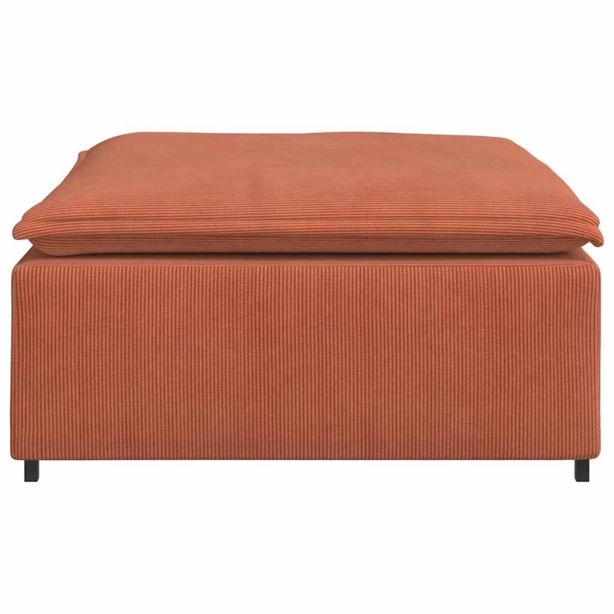 vidaXL Υποπόδιο Καναπέ Κόκκινο Πορτοκαλί 100 x 100 x 48 εκ.