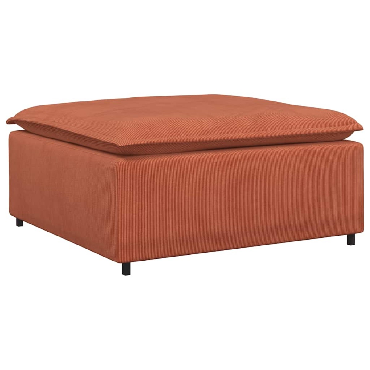 vidaXL Υποπόδιο Καναπέ Κόκκινο Πορτοκαλί 100 x 100 x 48 εκ.