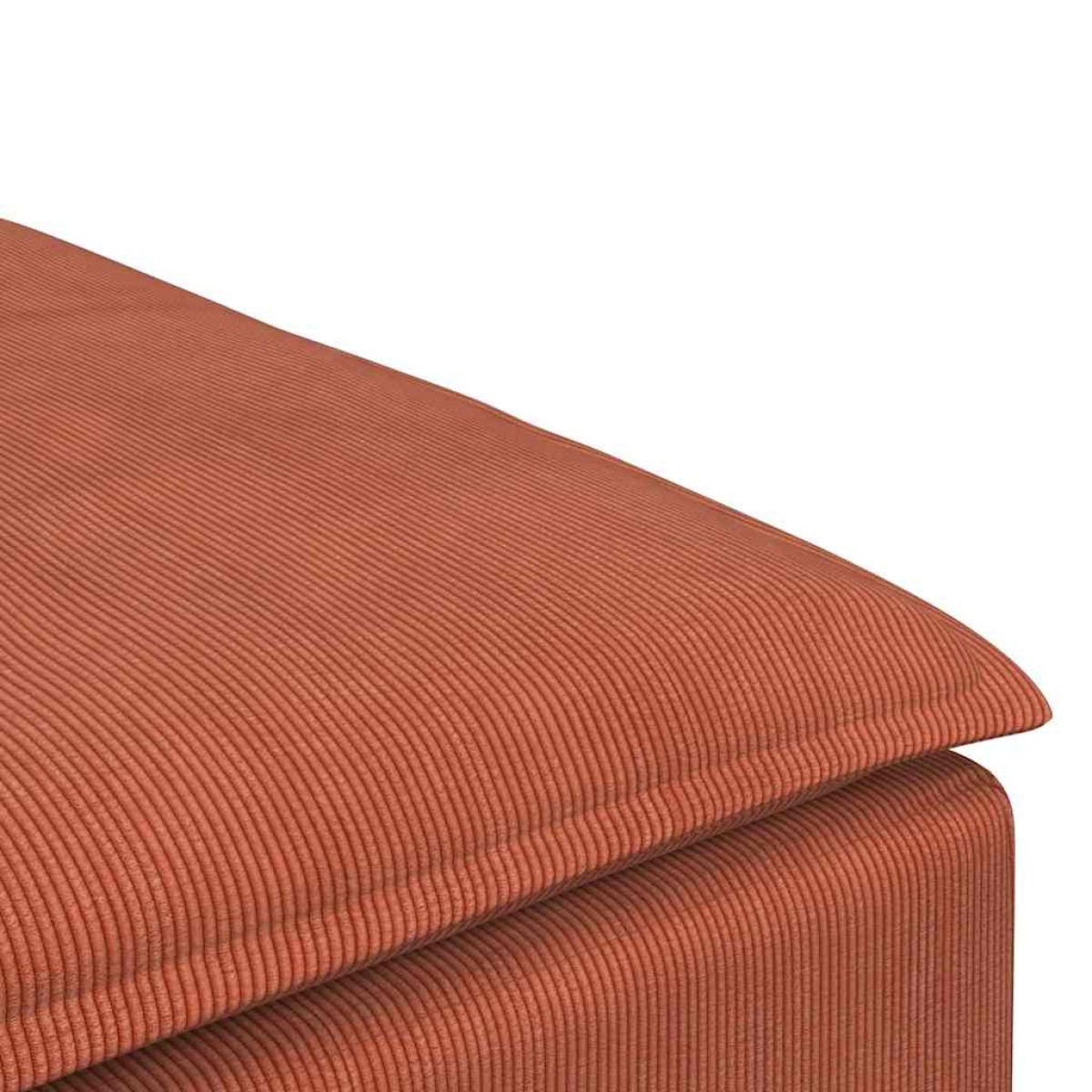 vidaXL Υποπόδιο Καναπέ Κόκκινο Πορτοκαλί 100 x 100 x 48 εκ.