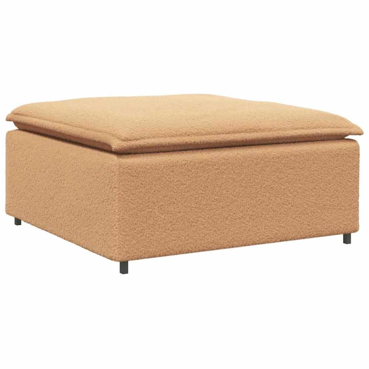 vidaXL Υποπόδιο Καναπέ Μπεζ 100x100x48 εκ.