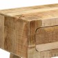 vidaXL Τραπέζι κονσόλας 90x32x75 cm από μασίφ ξύλο Rough Mango