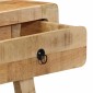 vidaXL Τραπέζι κονσόλας 90x32x75 cm από μασίφ ξύλο Rough Mango