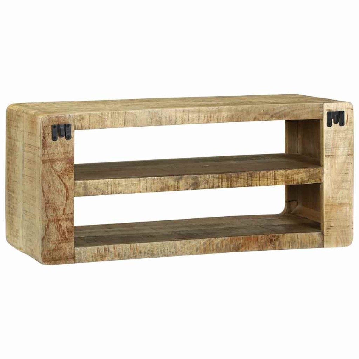 vidaXL Ντουλάπι TV με ράφι Καφέ 80 x 32 x 36 εκ. Μασίφ ξύλο μάνγκο