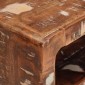 vidaXL End Table με ράφι Καφέ 40 x 32 x 46 εκ Στερεό Ανακτηθέν Ξύλο