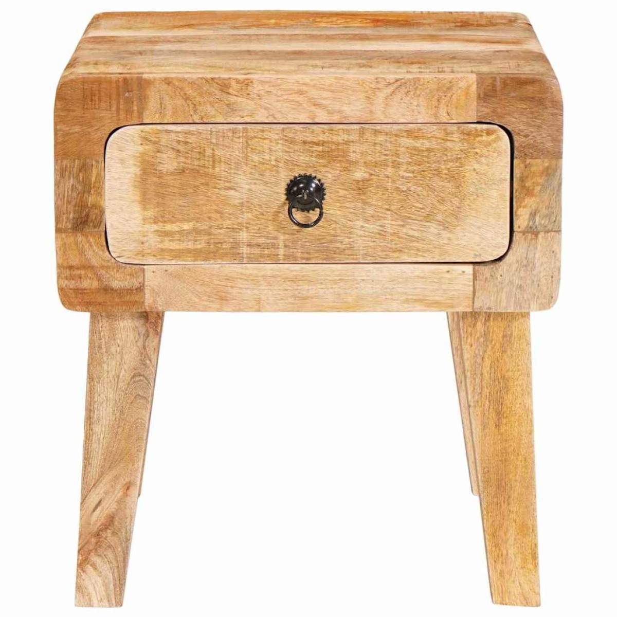 vidaXL End Table με συρτάρι Καφέ 40 x 32 x 46 εκ Στερεό ξύλο μάνγκο