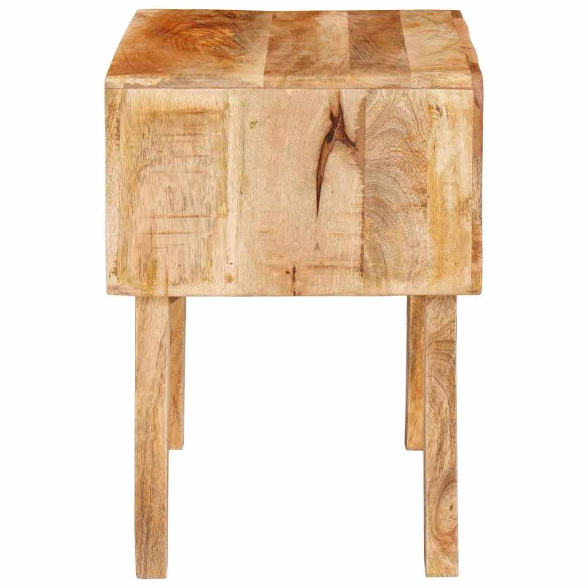 vidaXL End Table με συρτάρι Καφέ 40 x 32 x 46 εκ Στερεό ξύλο μάνγκο