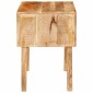 vidaXL End Table με συρτάρι Καφέ 40 x 32 x 46 εκ Στερεό ξύλο μάνγκο