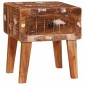 vidaXL End Table με συρτάρι Καφέ 40 x 32 x 46 εκ Στερεό Ανακτηθέν Ξύλο
