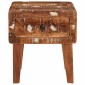 vidaXL End Table με συρτάρι Καφέ 40 x 32 x 46 εκ Στερεό Ανακτηθέν Ξύλο