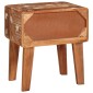 vidaXL End Table με συρτάρι Καφέ 40 x 32 x 46 εκ Στερεό Ανακτηθέν Ξύλο