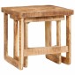 vidaXL Ένθετα τραπέζια 2 τμχ. Καφέ 46 x 46 x 45 εκ. Στερεό ξύλο μάνγκο