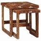 vidaXL Ένθετα τραπέζια 2 τμχ. Καφέ 46 x 46 x 45 εκ.