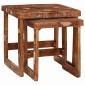 vidaXL Ένθετα τραπέζια 2 τμχ. Καφέ 46 x 46 x 45 εκ.