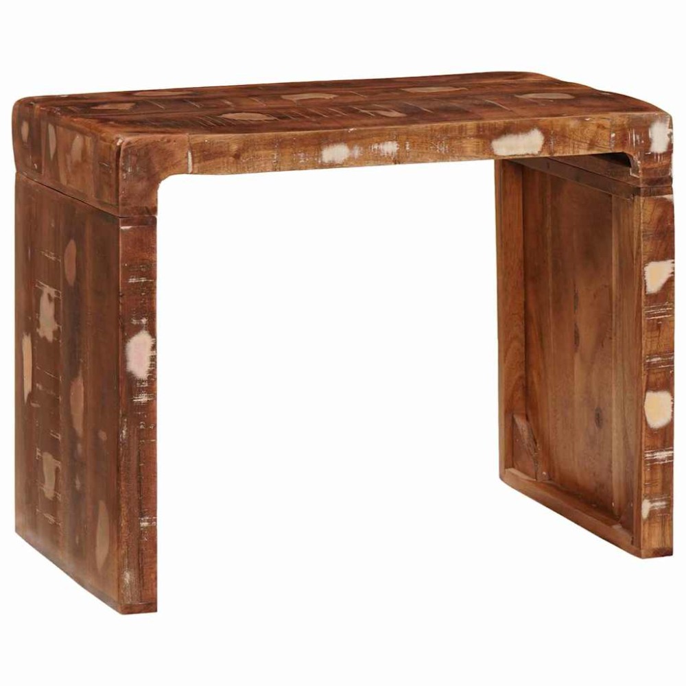 vidaXL End Table Καφέ 60 x 35 x 46 εκ. Στερεό Ανακτηθέν Ξύλο