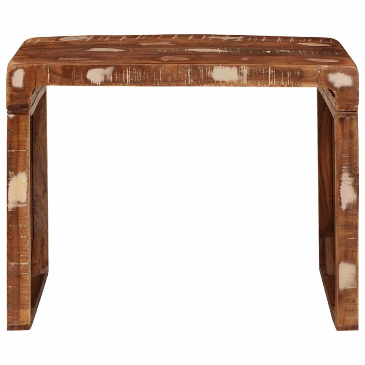 vidaXL End Table Καφέ 60 x 35 x 46 εκ. Στερεό Ανακτηθέν Ξύλο