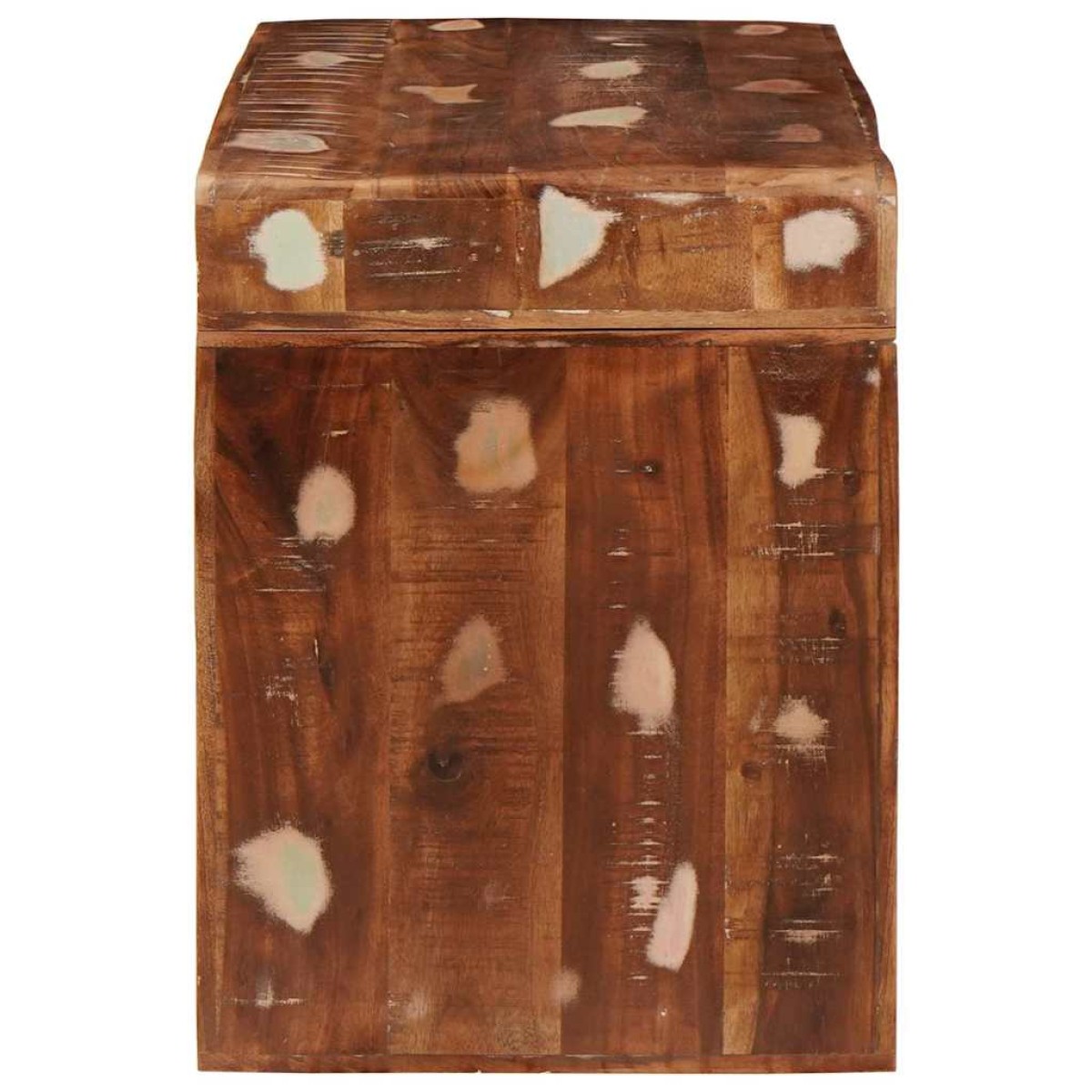 vidaXL End Table Καφέ 60 x 35 x 46 εκ. Στερεό Ανακτηθέν Ξύλο
