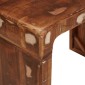 vidaXL End Table Καφέ 60 x 35 x 46 εκ. Στερεό Ανακτηθέν Ξύλο
