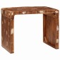 vidaXL End Table Καφέ 60 x 35 x 46 εκ. Στερεό Ανακτηθέν Ξύλο