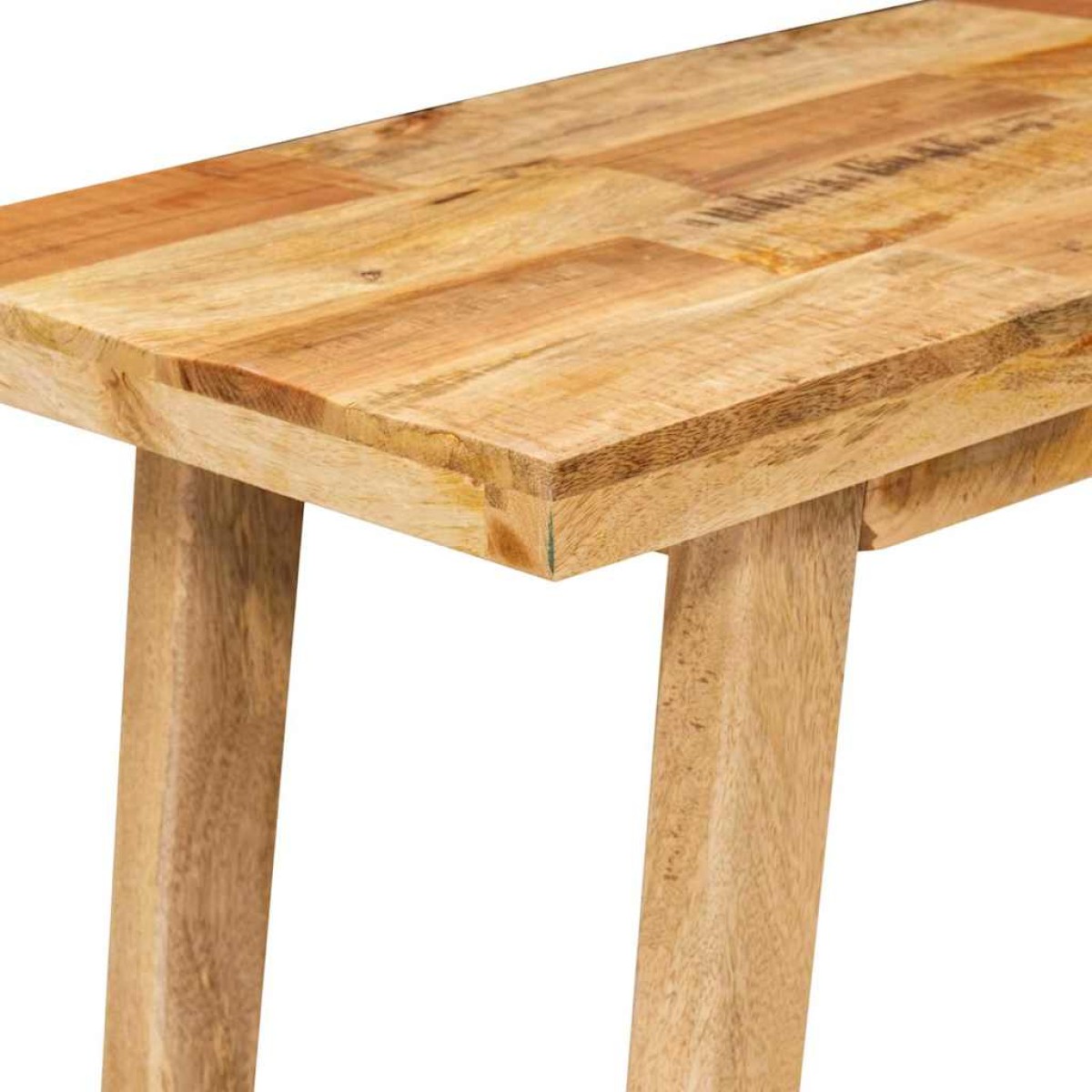 vidaXL Τραπέζι φαγητού Φυσικό 100 x 35 x 75 εκ. Στερεό ξύλο μάνγκο