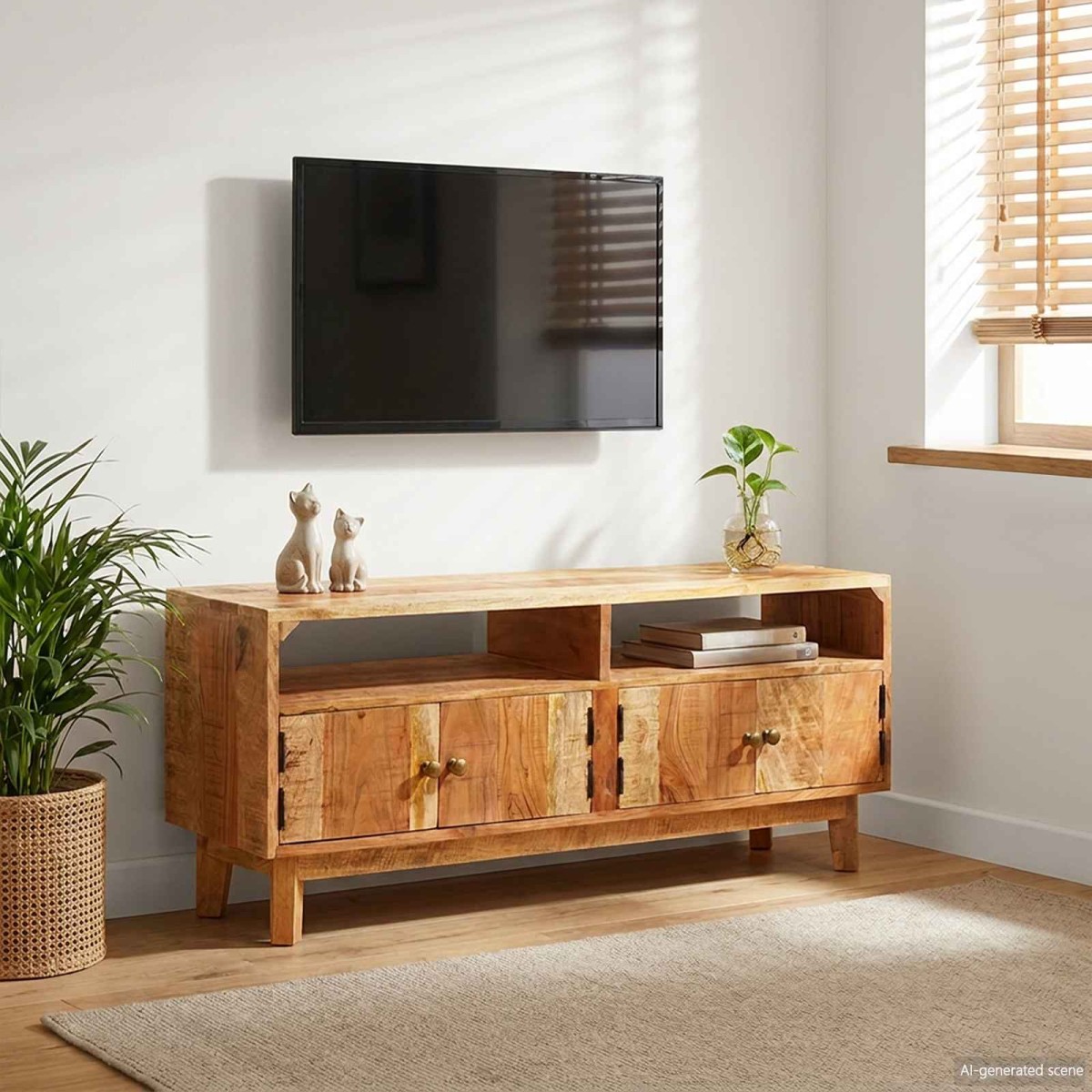 vidaXL Ντουλάπες Αποθήκευσης Καφέ 110 x 30 x 45 εκ. Στερεό ξύλο μάνγκο