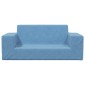 vidaXL Καναπές Παιδικός Διθέσιος Μπλε από Μαλακό Βελουτέ Ύφασμα