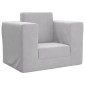 vidaXL Καναπές/Κρεβάτι Παιδικός Ανοιχτό Γκρι από Μαλακό Βελουτέ Ύφασμα