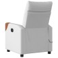 vidaXL καρέκλα ανάκλισης μασάζ Cloud Grey Fabric