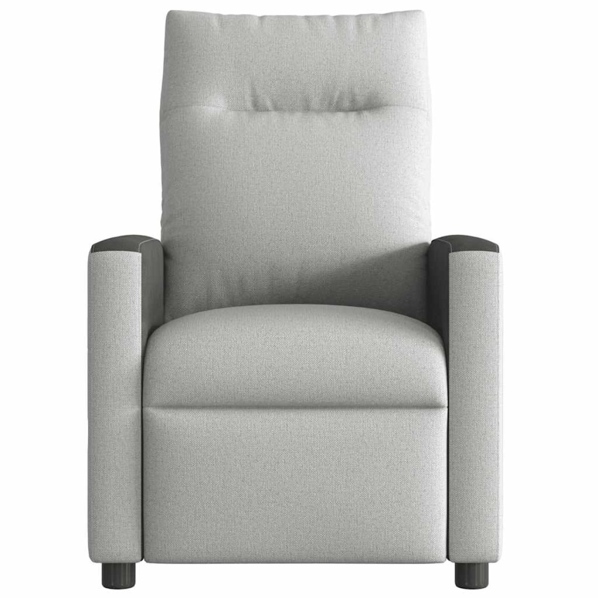 vidaXL καρέκλα ανάκλισης μασάζ Cloud Grey Fabric