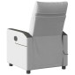 vidaXL καρέκλα ανάκλισης μασάζ Cloud Grey Fabric
