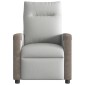 vidaXL καρέκλα ανάκλισης μασάζ Cloud Grey Fabric