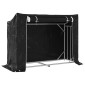 vidaxL Ράφι για καυσόξυλα με κάλυμμα βροχής 151x60,5x110,5 εκ.