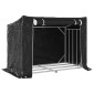 vidaxL Ράφι για καυσόξυλα με κάλυμμα βροχής 151x80,5x110,5 εκ.